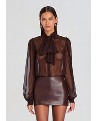 retroféte - Hasli Silk Chiffon Top - Lyst