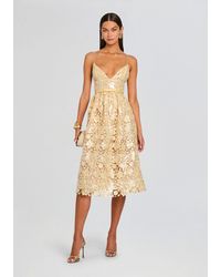 retrofte Rowena Sequin Lace Dress in White | Lyst