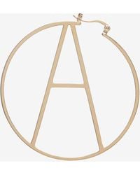 retroféte - Hoop Letter Earring - Lyst