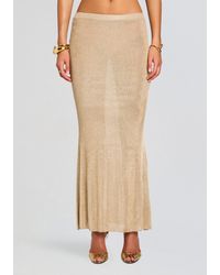 SER.O.YA - Harmony Metallic Knit Skirt - Lyst