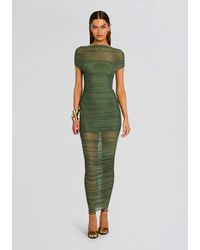 SER.O.YA - Noel Mesh Midi Dress - Lyst