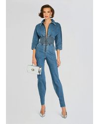 retroféte - Deidra Denim Jumpsuit - Lyst