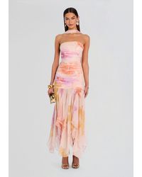 sachin and babi light blue dress Sienne - Short-Sleeve Midi A-Line Chiffon Dress main image 1