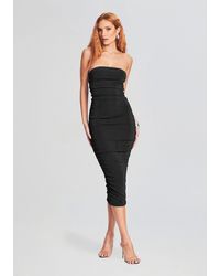 SER.O.YA - Martha Strapless Midi Dress - Lyst