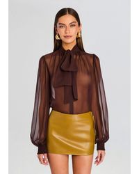 retroféte - Hasli Silk Chiffon Top - Lyst