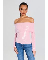 retroféte - Jourdana Sequin Knit Top - Lyst