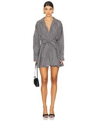 Norma Kamali - Oversized Shirt Flared Mini Dress - Lyst