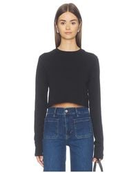 FAVORITE DAUGHTER - The Laura Crop Top Long Sleeve - Lyst