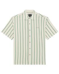 Brixton - Cru Stripe Relaxed Short Sleeve Shirt - Lyst