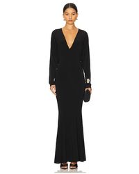 Norma Kamali - Dolman V Neck Fishtail Gown - Lyst