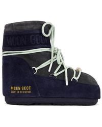 Moon Boot - BOTTINES LOW SUEDE BEADS en Navy - Lyst