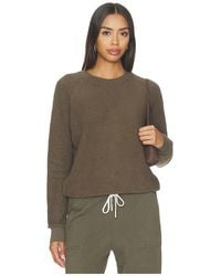 PERFECTWHITETEE - Ziggy Inside Out Fleece Long Sleeve Shrunken Crewneck Sweatshirt - Lyst