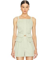 GRLFRND - Tech Gabardine Apron Top - Lyst