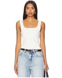 525 - Eva Square Neck Tank - Lyst