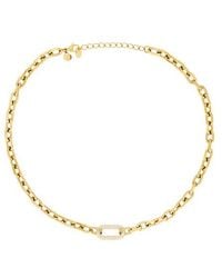 petit moments - Pave Carabiner Necklace - Lyst