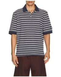 Manors Golf - Goat Pique Stripe Polo - Lyst