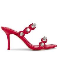 Alexander Wang - Studded Leather Almond-Toe Sandals - Lyst