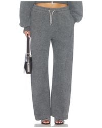 Alexander Wang - Mid-rise Track Pant With Rhinestone Drawcord - Lyst