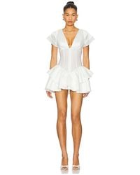 OW Collection - Minivestido Aurelia En Color Blanco Talla (También En S, Xs, M) - Lyst