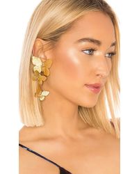 Jennifer Behr - Pendientes Alessandra En Color Oro Metálico Talla - Lyst