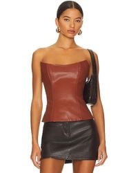 Rozie Corsets - Leather Corset Top - Lyst