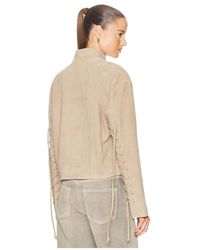 GRLFRND - Annika Suede Lace Up Jacket - Lyst