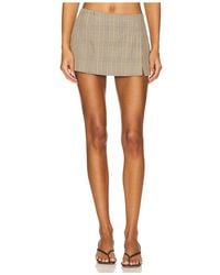 Miaou - Twill Micro Mini Skirt - Lyst