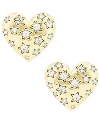 Lele Sadoughi - Celestial Heart Button Earring - Lyst