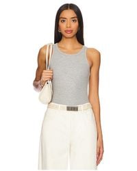 ÉTERNE - High Neck Fitted Tank Top - Lyst
