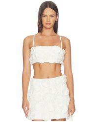 Jonathan Simkhai - Delia Floral Raffia Bra Top - Lyst