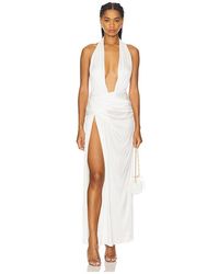 Courtney Zheng - Selene Plunge Jersey Gown - Lyst