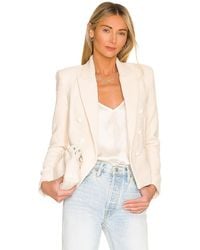 L'Agence - Brooke Double Breasted Crop Blazer - Lyst
