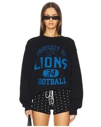 Junk Food - Lions Property Crew Fleece Sweatshirt - Lyst