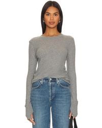 Enza Costa - Cashmere Easy Cuffed Crew - Lyst