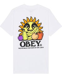 Obey - The Future Is The Fruits Of Our Labor Tee - Lyst