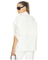Norma Kamali - Sleeveless Oversized Jean Jacket - Lyst