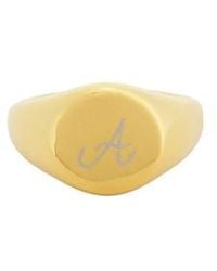 petit moments - Initial Love Letter Ring - Lyst