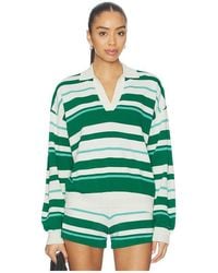 P.E Nation - Retreat Stripe Collar Knit Pullover - Lyst