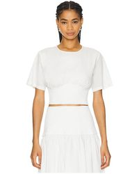 Jonathan Simkhai - Adair クルーネッククロップトップ - Lyst