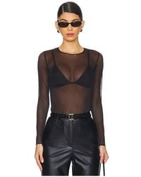 Commando - Chic Mesh Long Sleeve Tee - Lyst