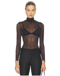 Commando - Chic Mesh Long Sleeve Turtleneck - Lyst