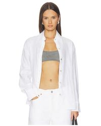 Vince - Camisa De Manga Larga De Corte Relajado Con Botones En Color Blanco Talla (También En Xxs, Xs, S, M, Xl) - Lyst