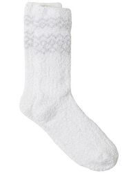 Barefoot Dreams - Cozychic Nordic Socks In Cream & Stone - Lyst