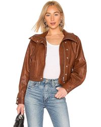 LPA - Oversized Leather Jacket - Lyst