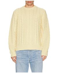 Guest In Residence - Guest En Residence Suéter De Cuello Redondo De Pescador En Color Amarillo Talla (También En M, S) - Lyst