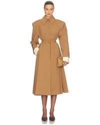 Helsa - Wool Blend Midi Trench - Lyst