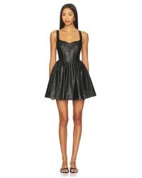 Bardot Kai Strapless Faux Leather Midi Dress in Brown | Lyst Bardot Kai Strapless Faux Leather Midi Dress in Brown | Lyst