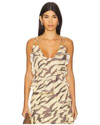 IRO - Dariah Top En Color Marrón Talla (También En 36/4, 38/6) - Lyst