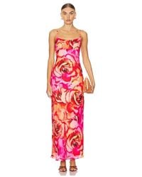 chinese dress ladies Alexia Admor Women's Brielle Surplice Maxi Dress, Yellow, Large main image 0