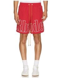 Rhude - Logo Track Short - Lyst